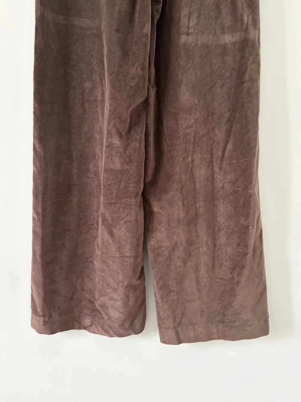 DL1961 Hepburn High Rise Wide Leg Velvet Jeans Pearl Grey 27